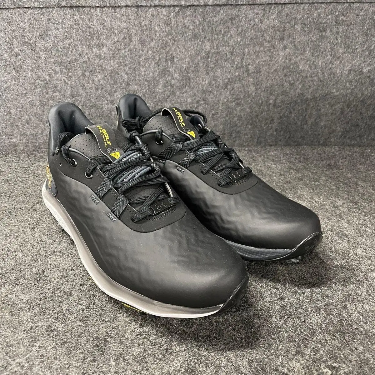 Under Armour UA Drive Pro Golf Shoes Men`s Size US 8.5 Black
