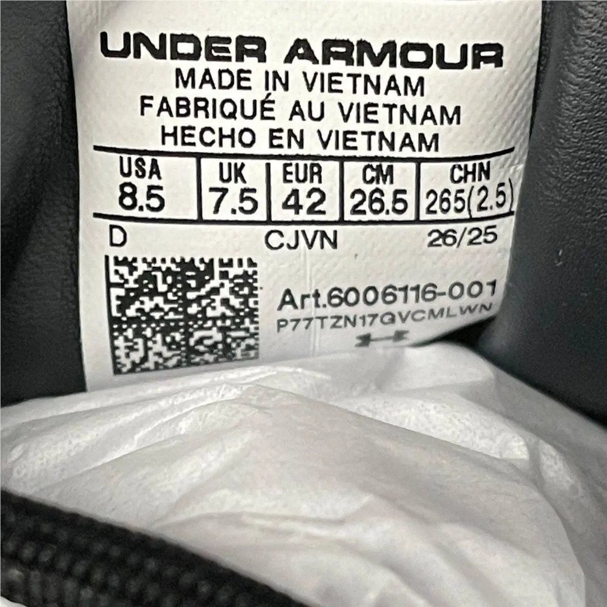 Under Armour shoes - VS194517 - vs-194517 - Black (UPC: 198633928096) 3