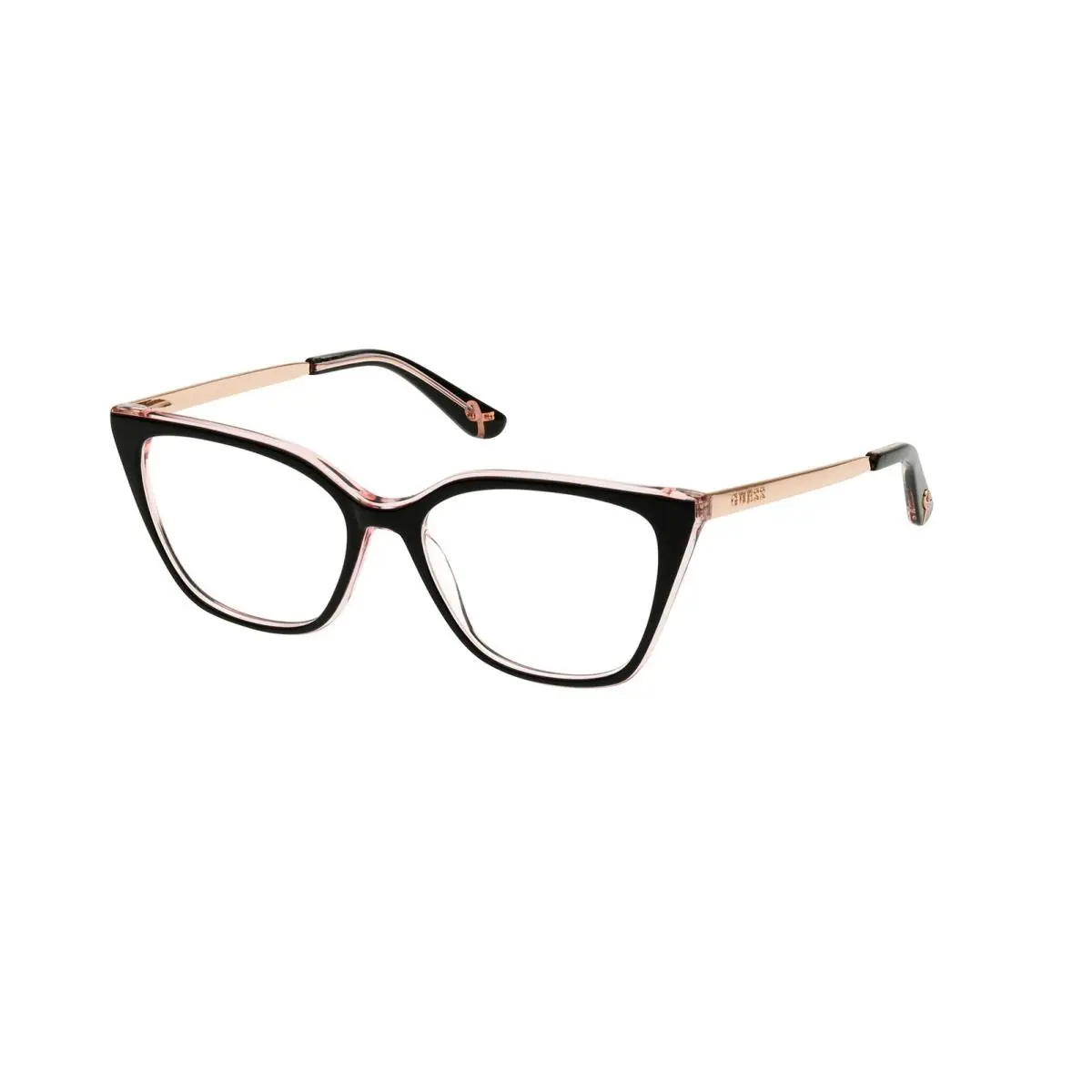 Guess GU 50341 Shiny Black Rose Gold 001 Size 53 Eyeglasses