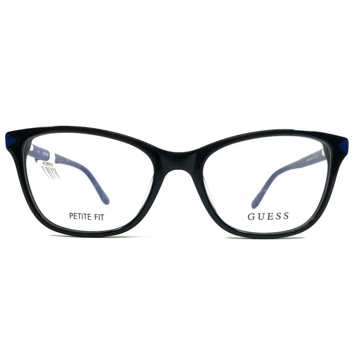 Guess Eyeglasses Frames GU2673 005 Polished Black Blue Square Full Rim 51-17-140