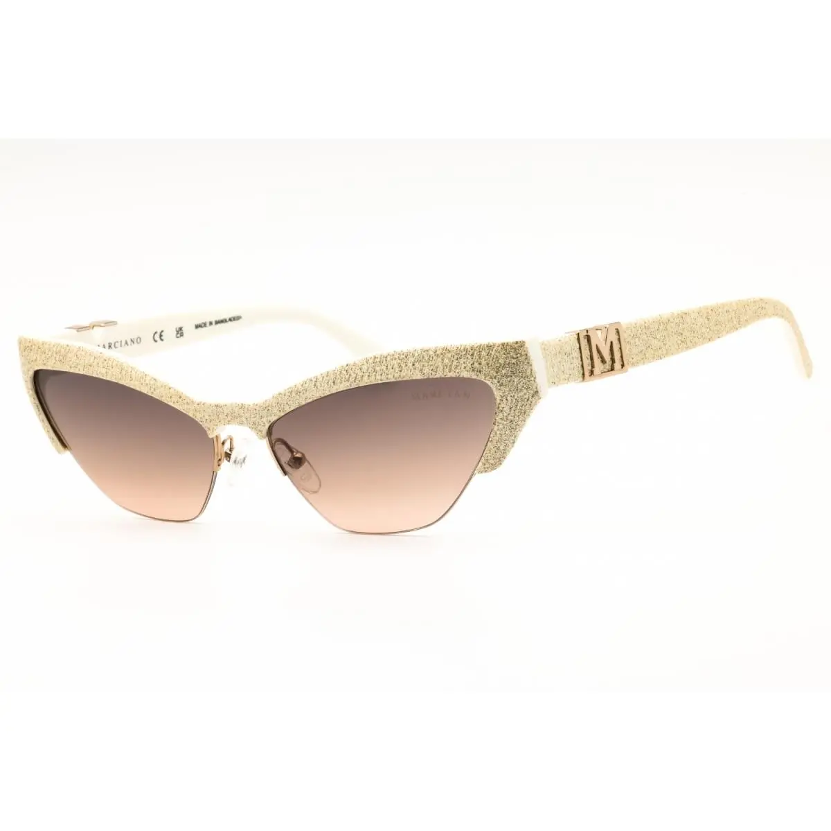 Guess by Marciano GM00006 25F Ivory/brown Gradient 59-16-140 Sunglasses - Frame: Ivory, Lens: Brown Gradient, code: 25F