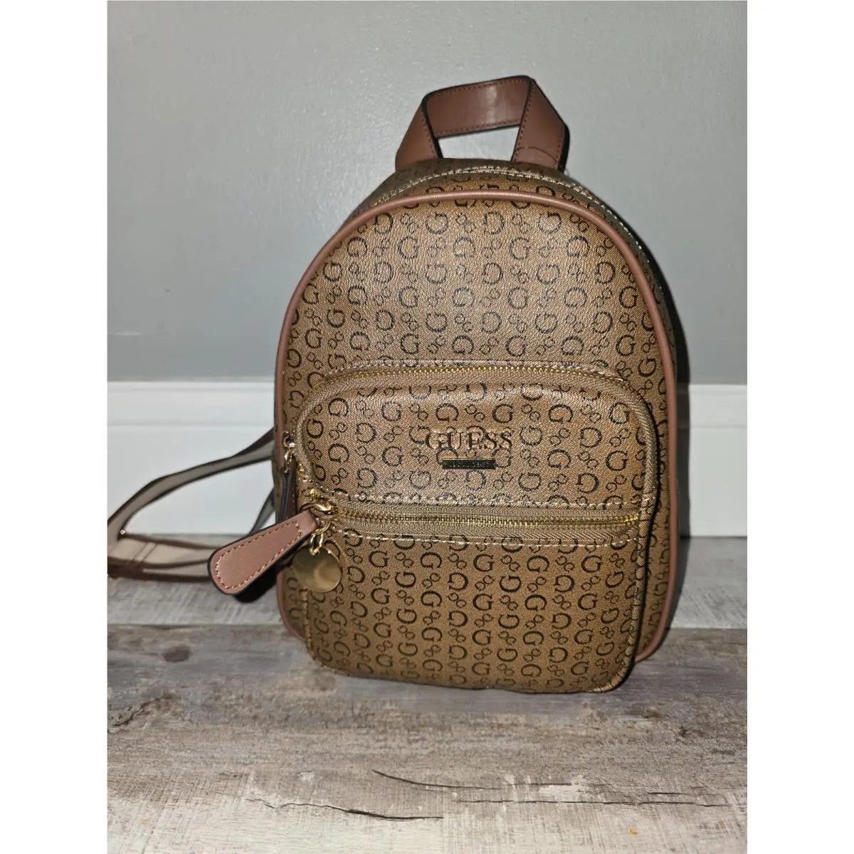 Guess Logo Print Cocoa Backpack Women’s - W/tags