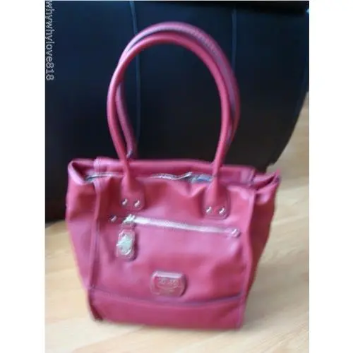 Guess Hazeltion Tote Handbag Red