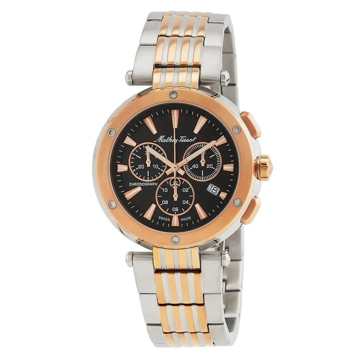 Mathey-tissot H912CHRN Neptune Chrono Black Dial 42 mm Men`s Watch