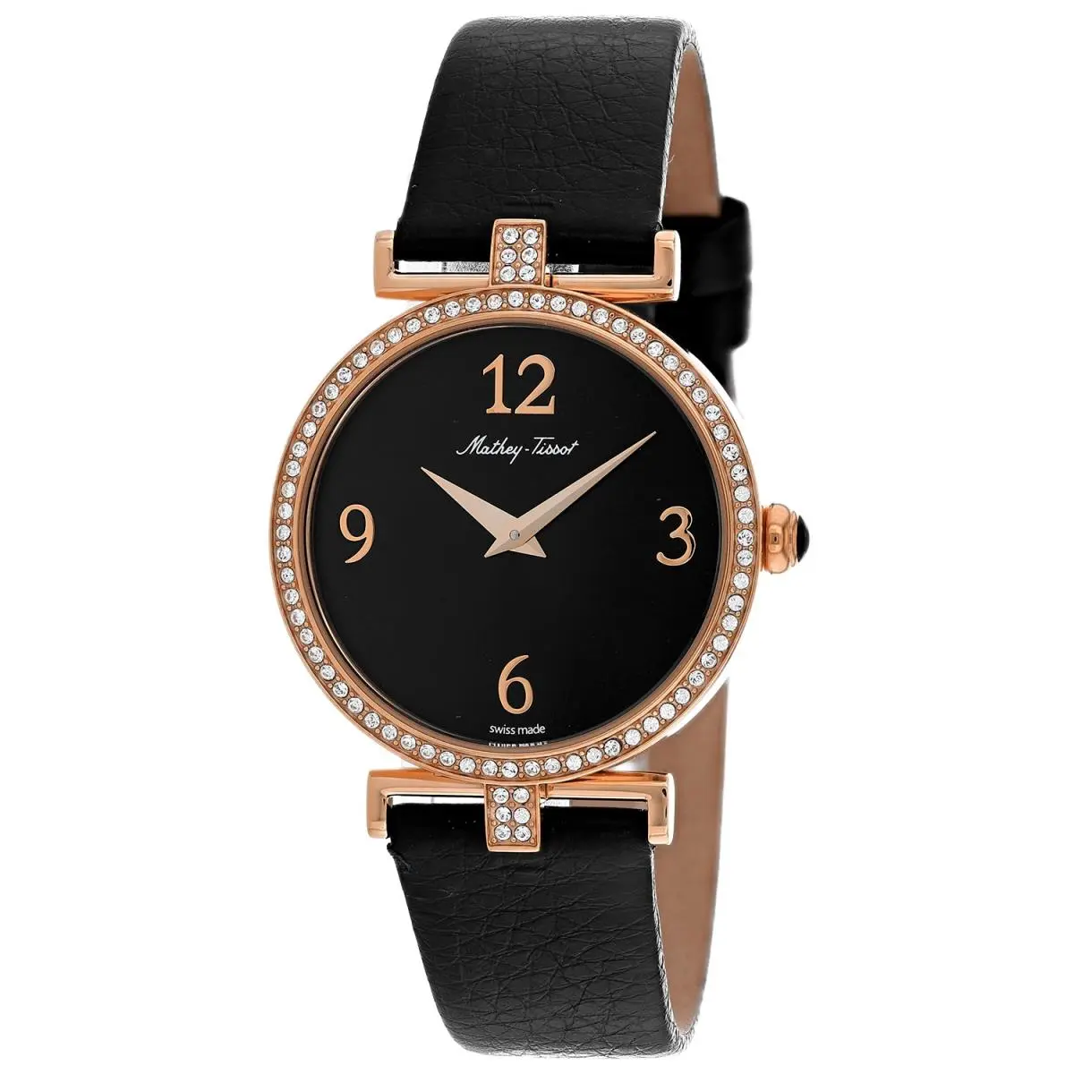 Mathey Tissot Women`s Gaia Black Dial Watch - D587QPN