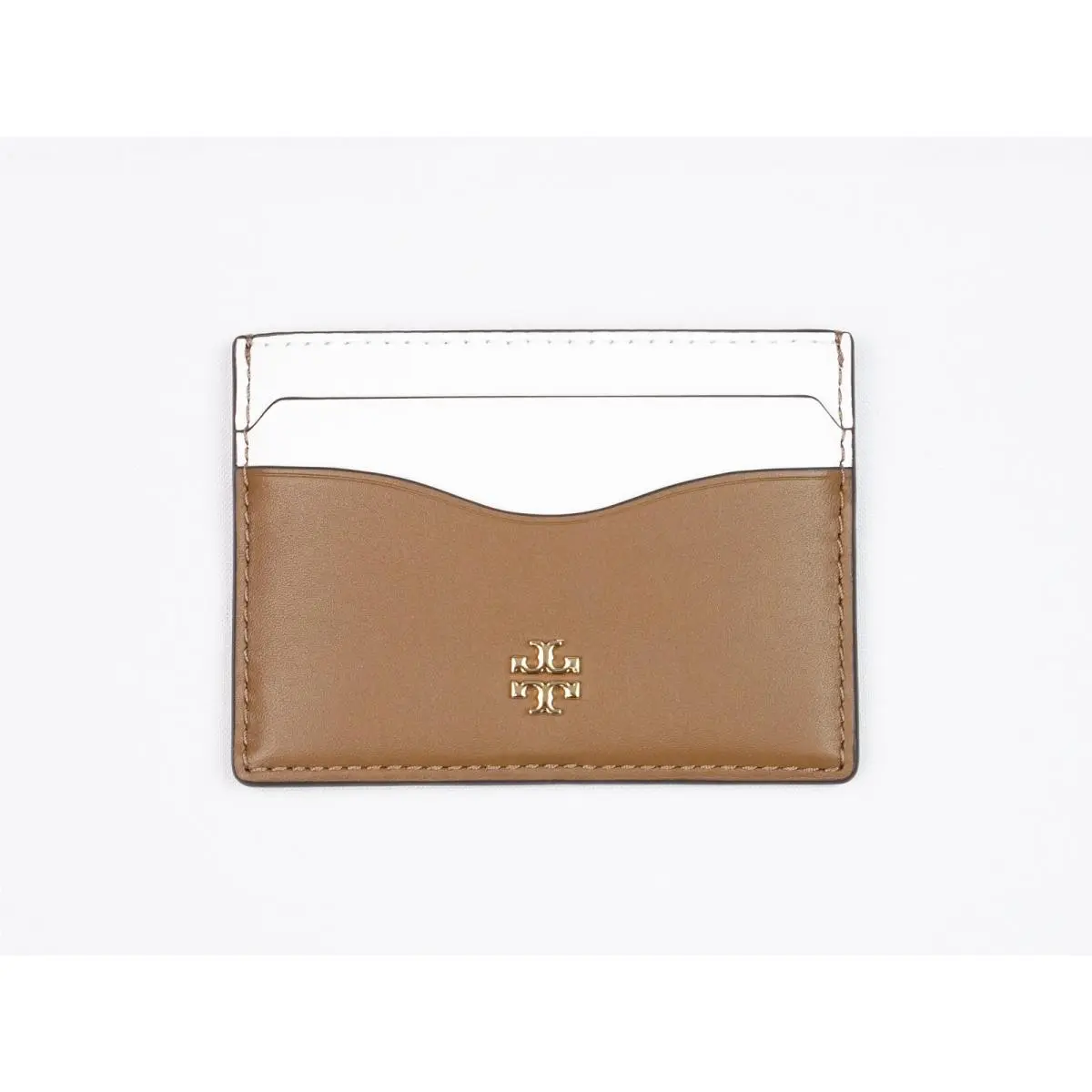 Tory Burch Emerson Moose Color Block Leather Card Case Wallet Holder 168328