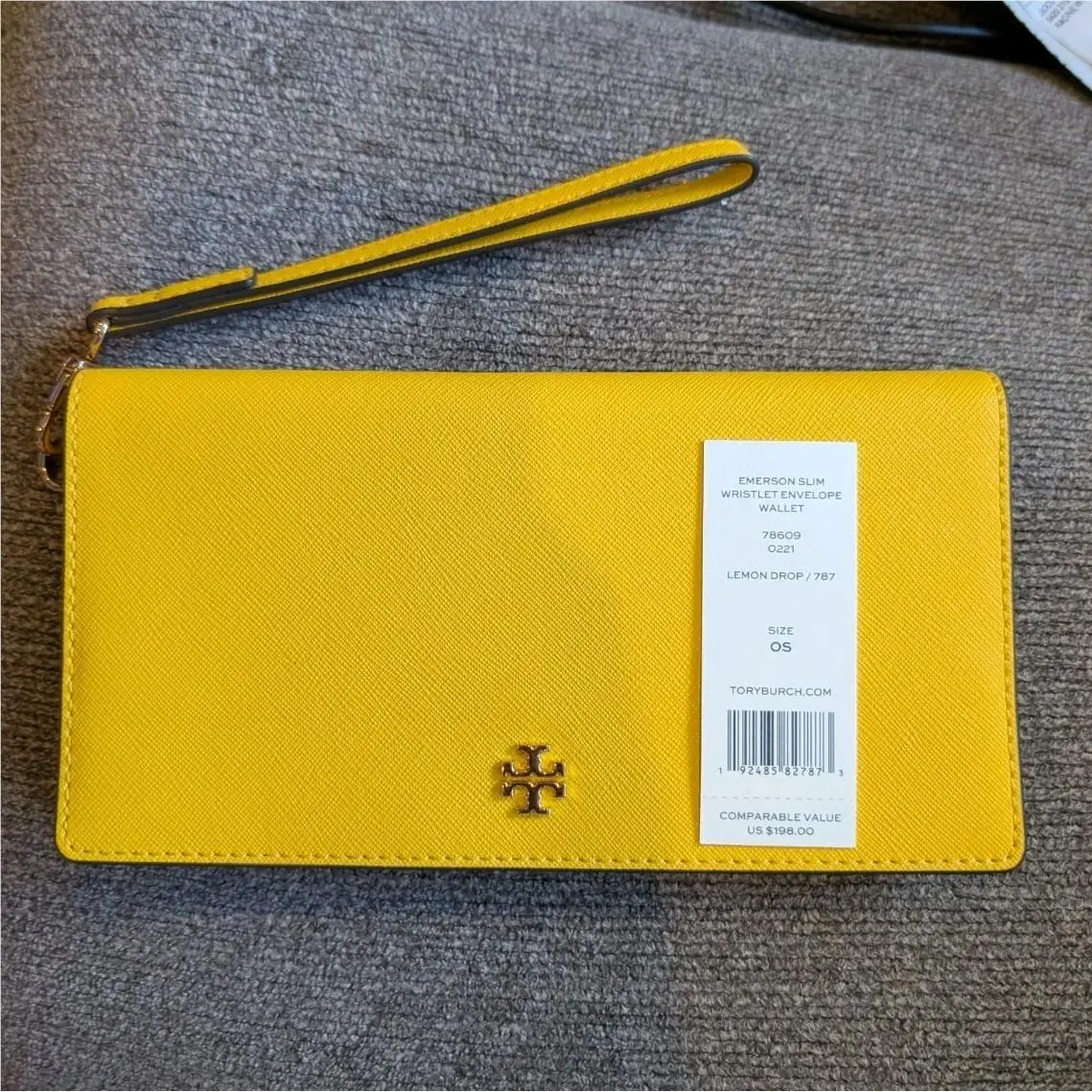 Tory Burch Emerson Slim Wristlet Envelope Wallet Nqt