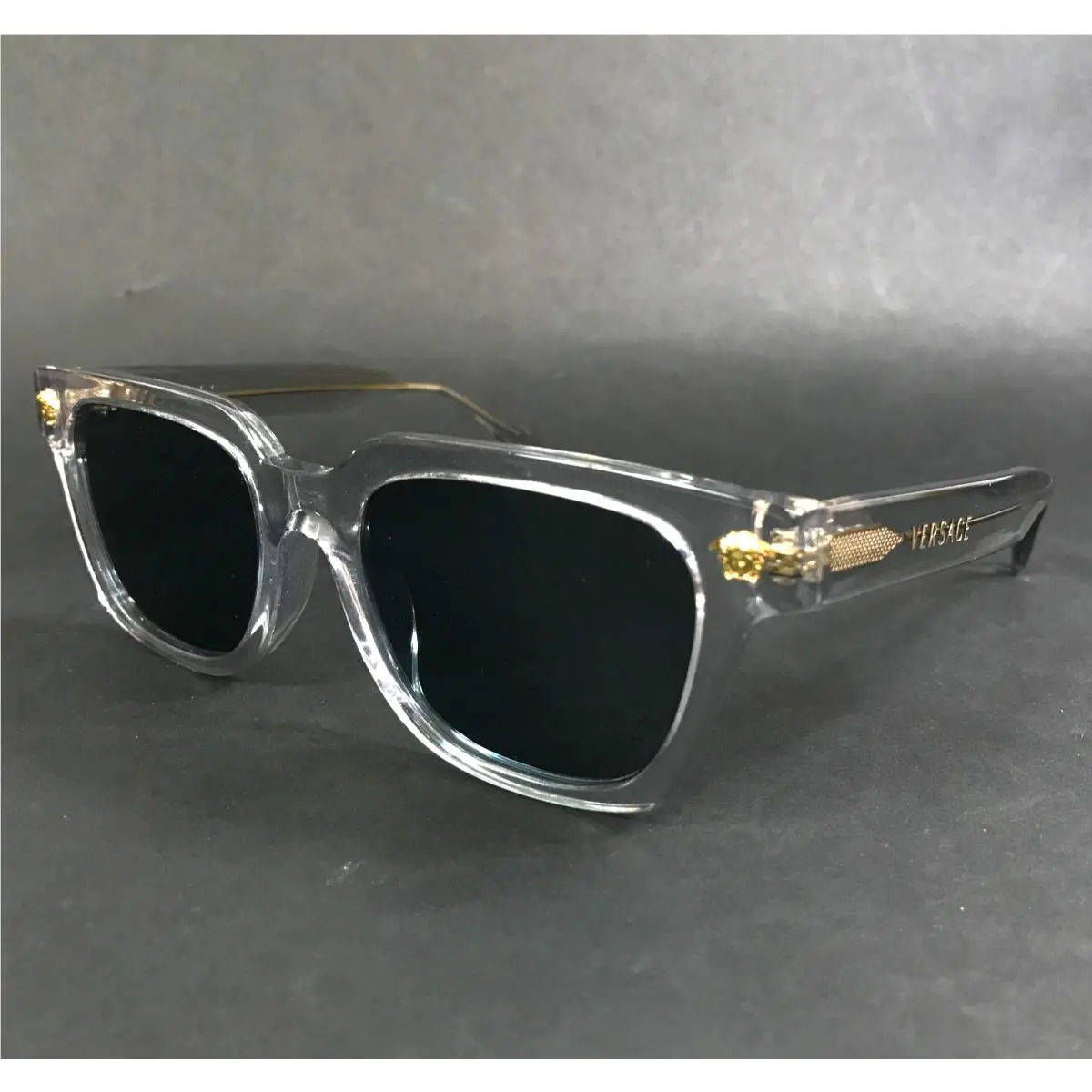 Versace Sunglasses Mod. 4510-U 5305/80 Crystal Gray with Gray Mirrored Lenses