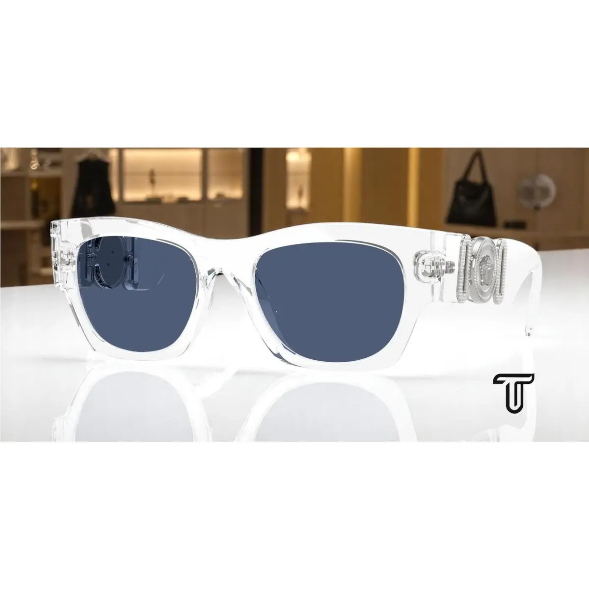 Versace VE4479U 148 80 Crystal Blue 52 mm Men`s Sunglasses