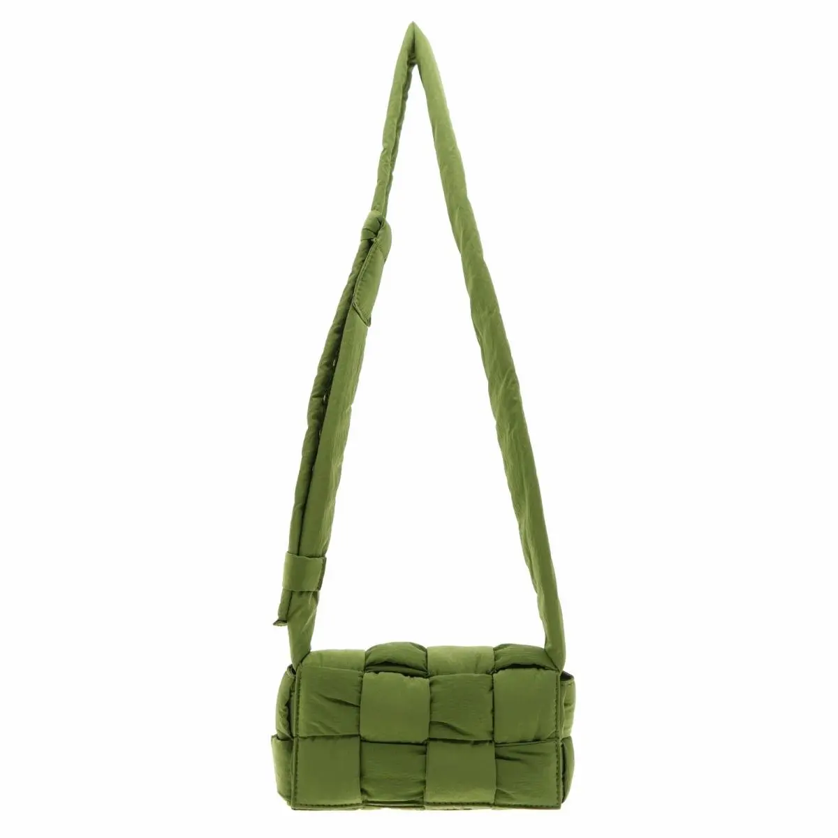 Bottega Veneta Small Casette Convertible Crossbody Belt Bag Dark Green Nylon