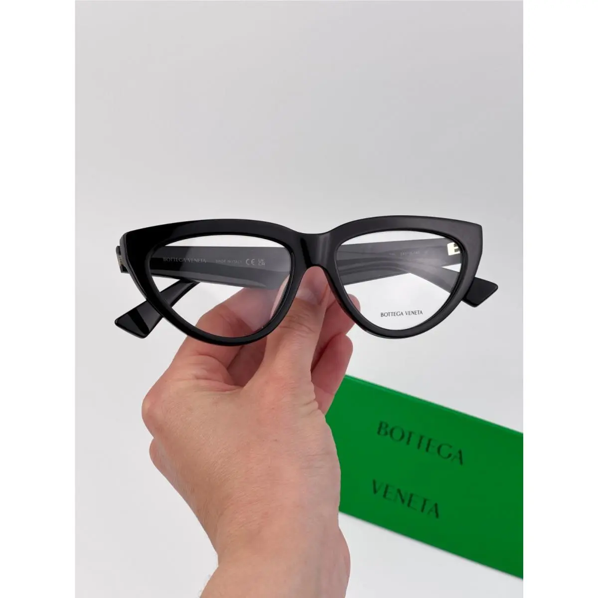 Bottega Veneta Women Eyeglasses Black Demo Cat Eye BV1193O 001