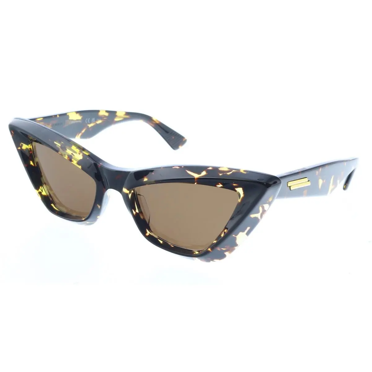 Bottega Veneta BV1101S-002 Tortoiseshell Cat-eye Sunglasses