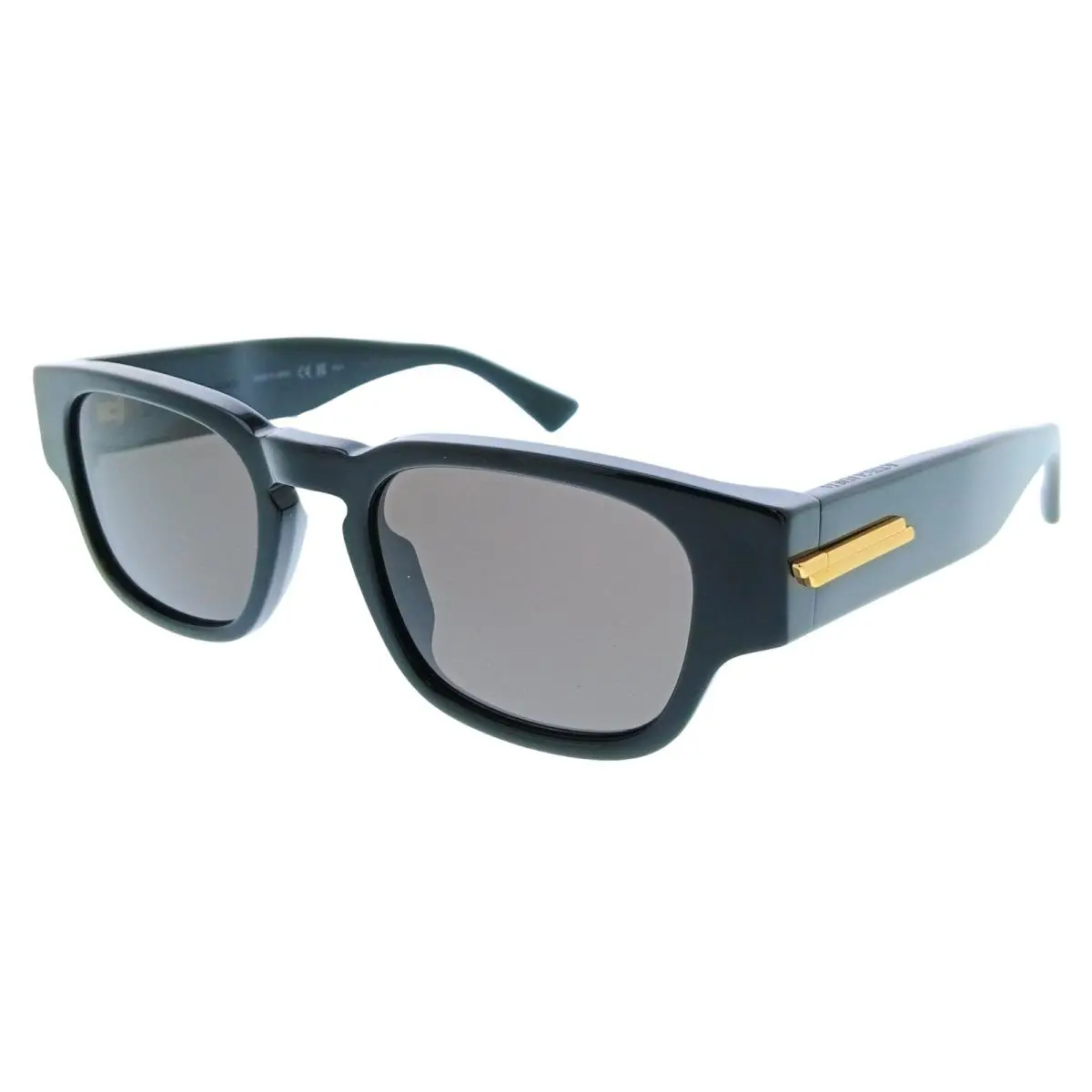 Bottega Veneta BV1460S-001 Black Square Oversized Mens Sunglasses