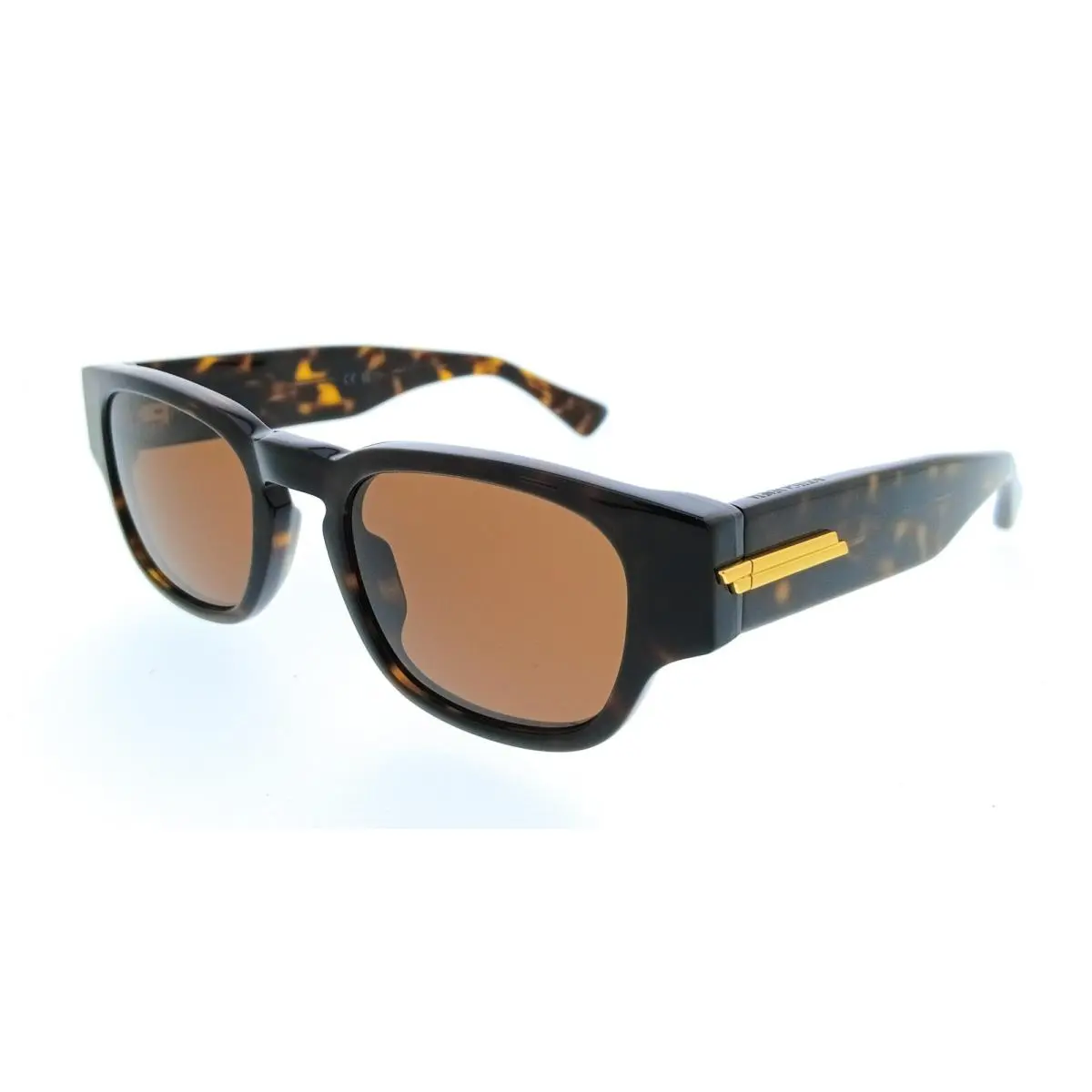 Bottega Veneta BV1460S-002 Square Tortoise Havana Mens Sunglasses