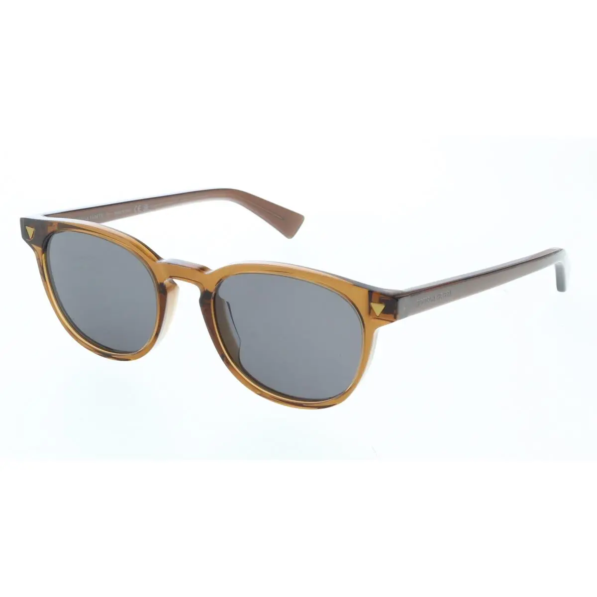 Bottega Veneta BV1253S-006 Brown Acetate Round Sunglasses