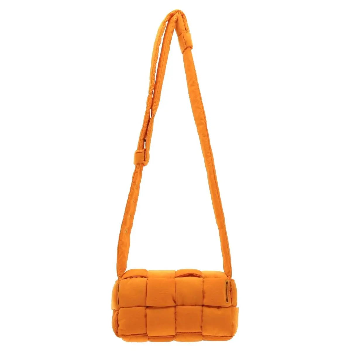 Bottega Veneta Small Casette Convertible Crossbody Belt Bag Orange Nylon