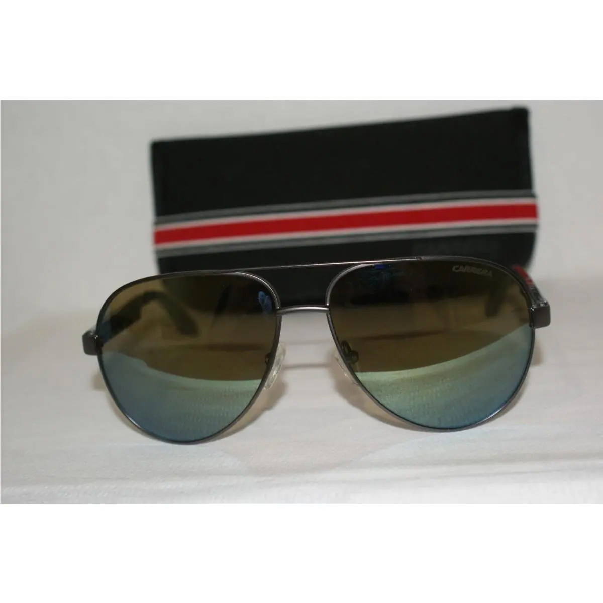 Authent  Sunglasses 5009 Grey Mirrored Lenses 00TQ 58-14 W Orig Case by Carrera