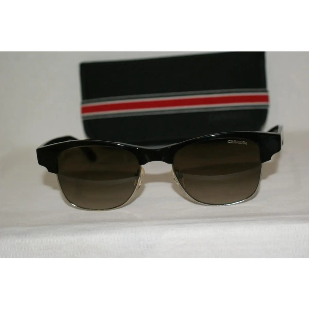 Authent Carrera Sunglasses 6009 Ruthenium/shiny Black Dea 51-19 W Origi Case