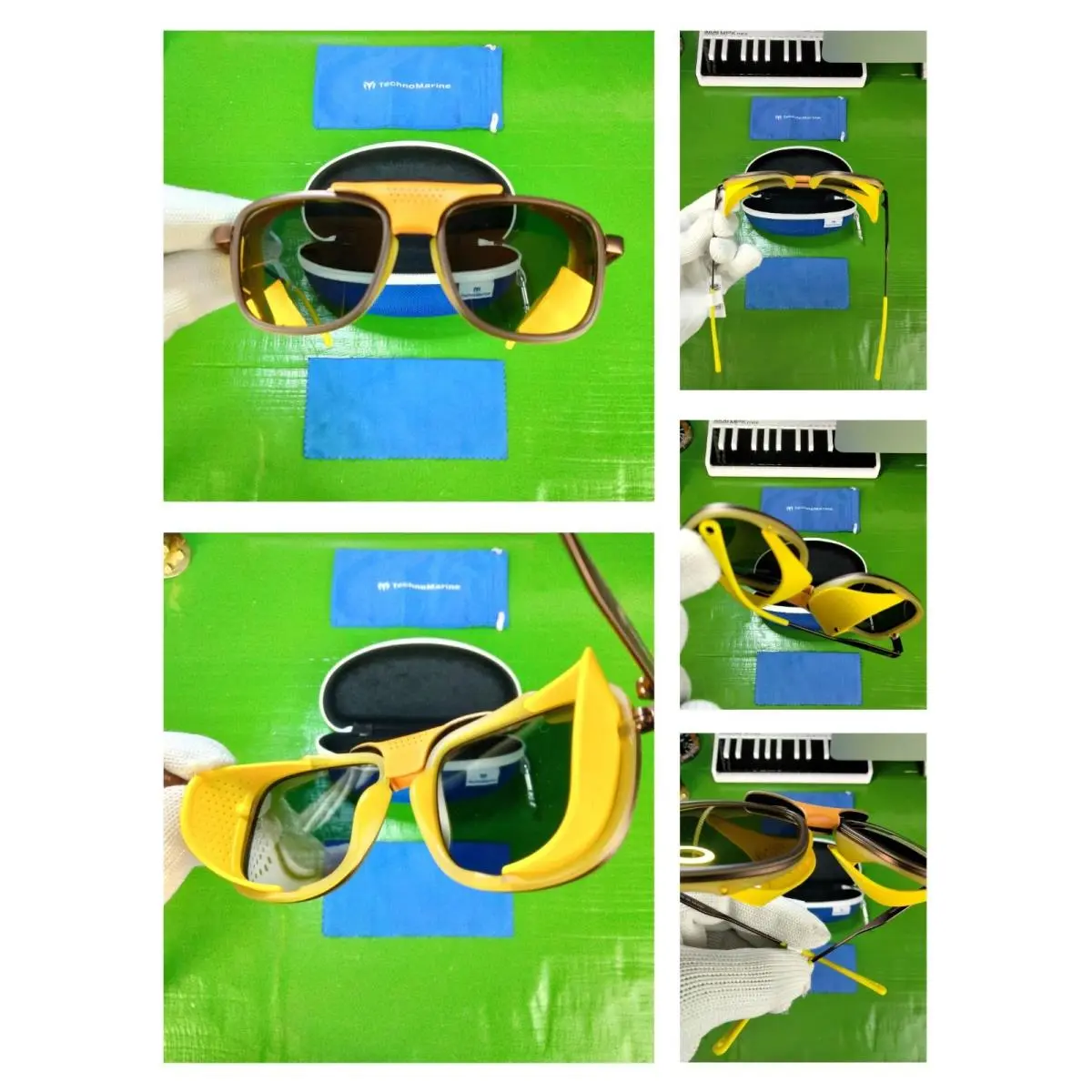 Technomarine Unisex Polarized Sunglasses Silver Mirror Y/o/b/k Color TR90 Frame