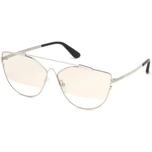 Sunglasses w Soft Case - FT0563 Jacquelyn 16C - Silver/grey 64mm by Tom Ford