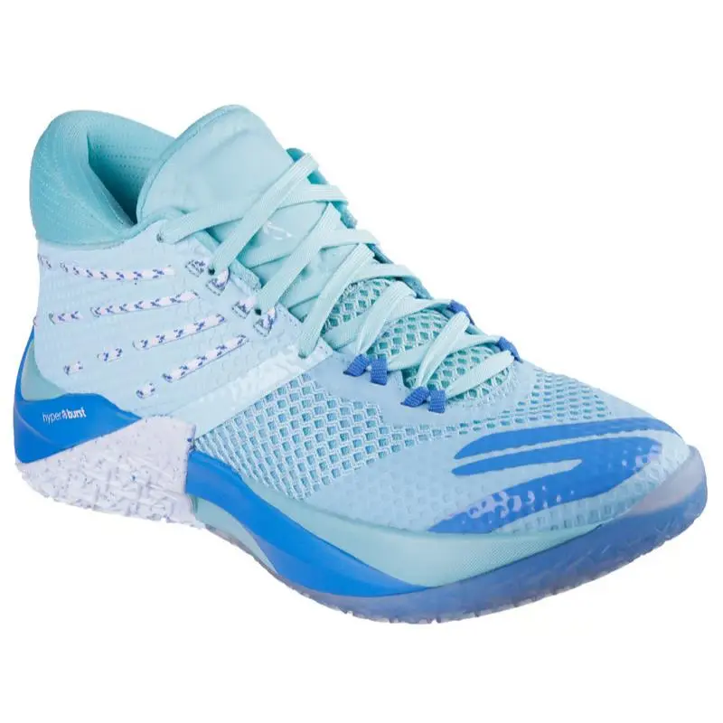 Mens Skechers Skx Reign Light Blue Mesh Shoes