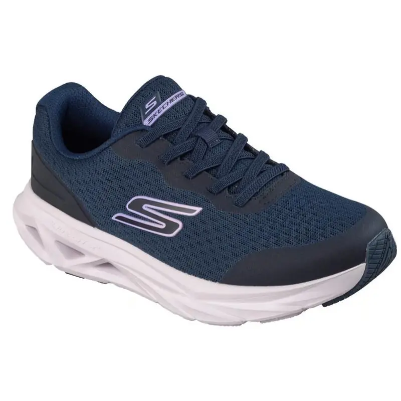 Womens Skechers Glide Step Vortex Avalin Navy Mesh Shoes