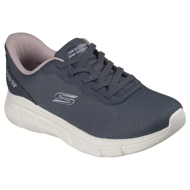 Womens Skechers Slip Ins Bobs Sport B Flex Flex Lucy Dark Navy Mesh Shoes