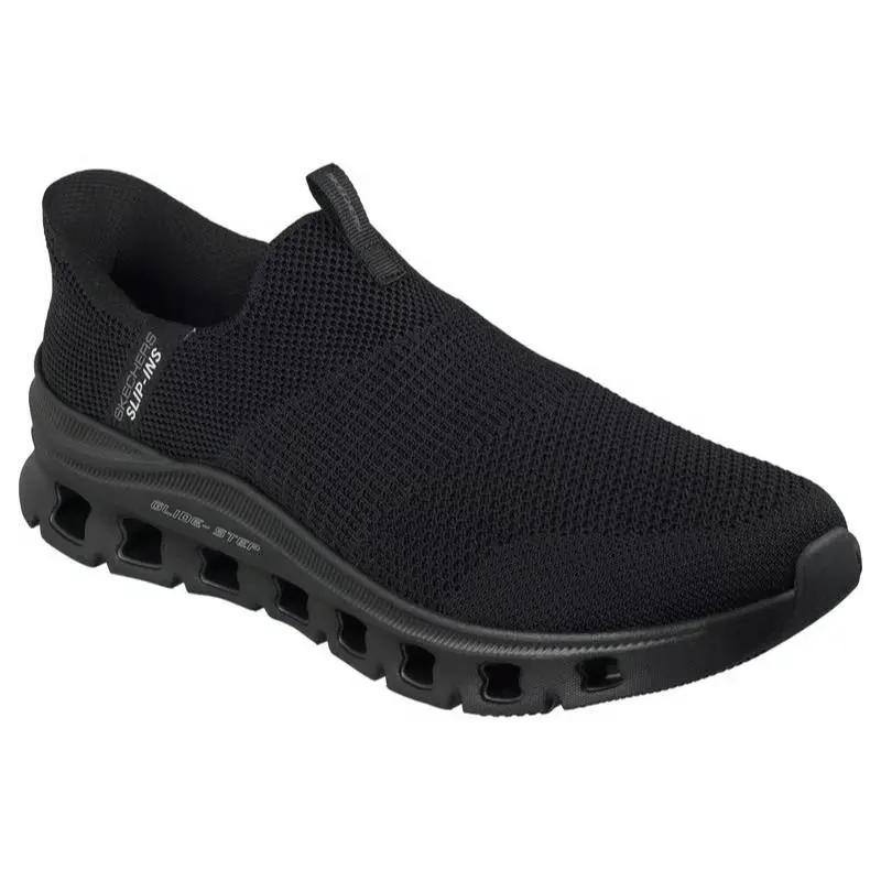 Mens Skechers Slip Ins Glide Step Pro Vexel Black Knit Shoes
