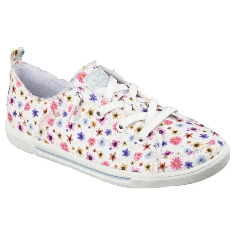Womens Skechers Bobs B Cute 2.0 Bloom`n Bliss White Multi Canvas Shoes