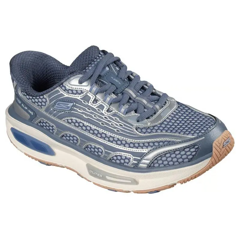 Womens Skechers Slip Ins Arch Fit D`lites 330 Modern Retro Slate Mesh