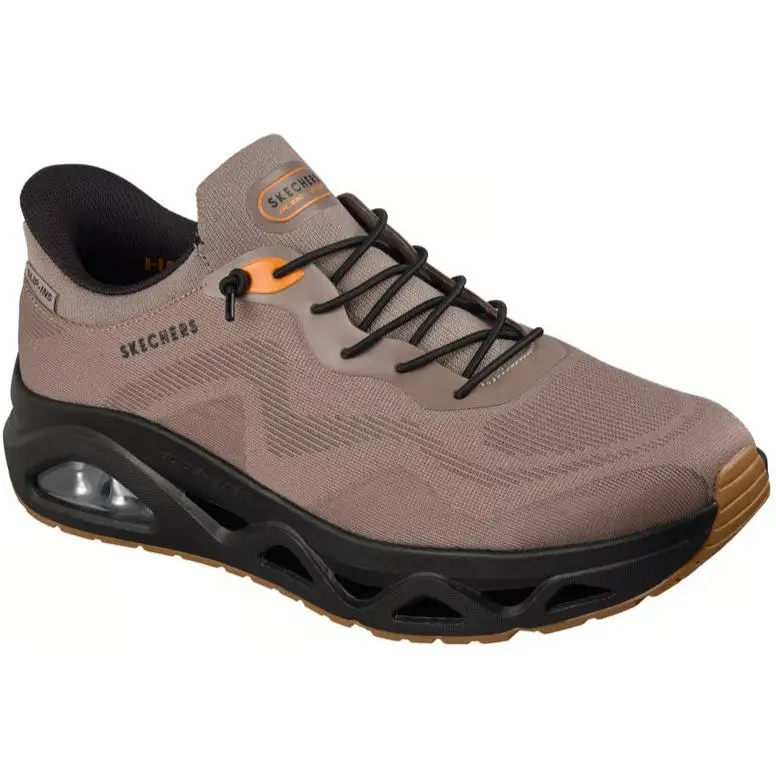 Mens Skechers Slip-ins Uno Glide Step - Air Gliders Brown Black
