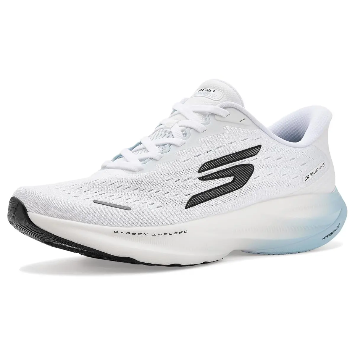 Man`s Sneakers Athletic Shoes  Aero Spark White/Light Blue by Skechers