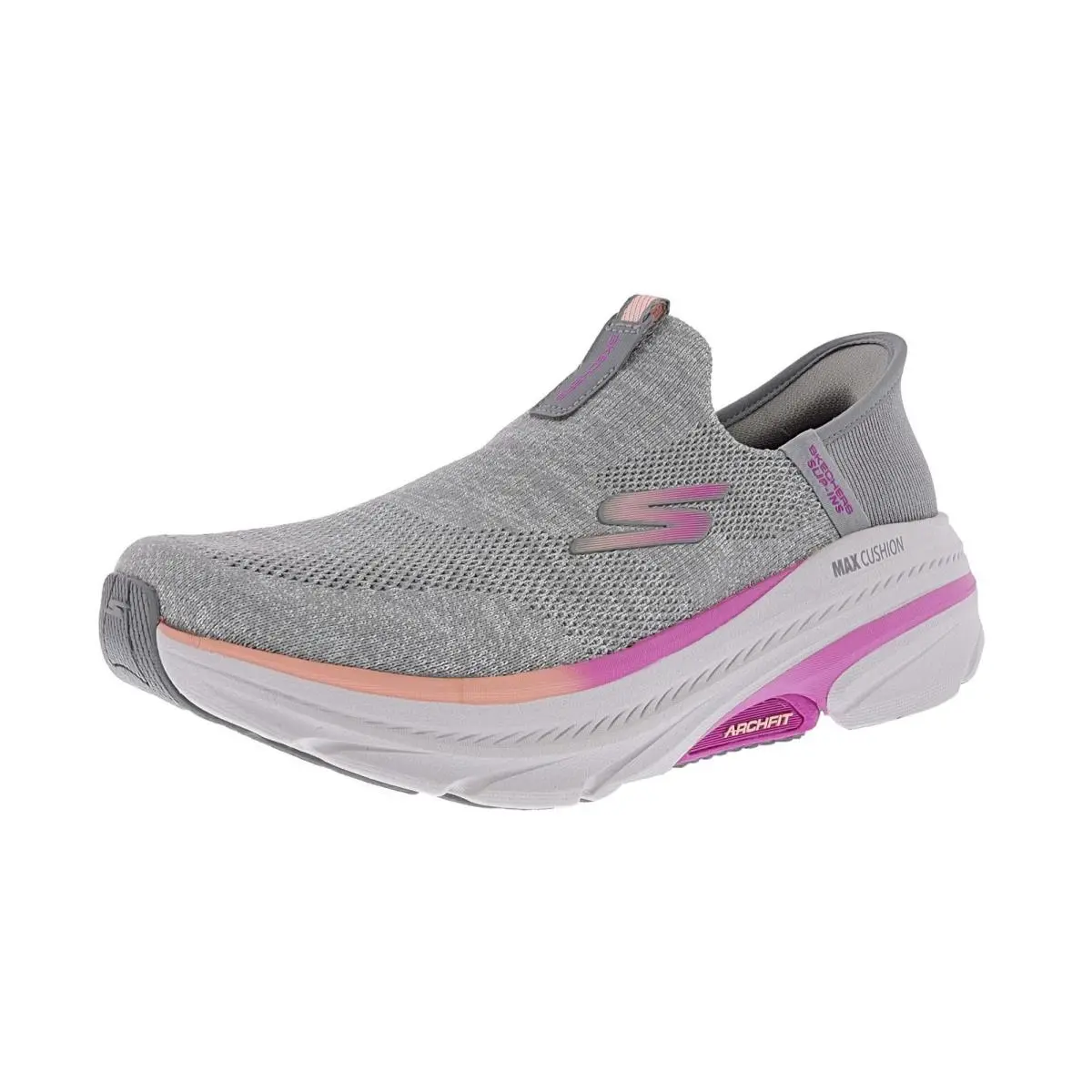 Skechers Women`s Max Cushioning Arch Fit 2.0-CAMBRIDGE 128945/GYPK Walking Shoes