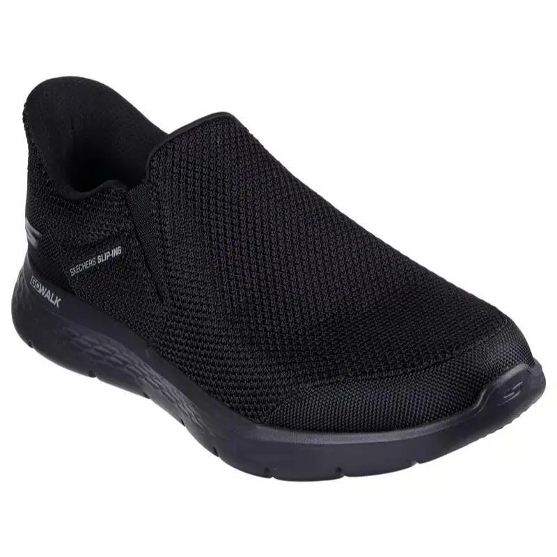 Mens Skechers Slip Ins GO Walk Flex Ojai Black Mesh Shoes
