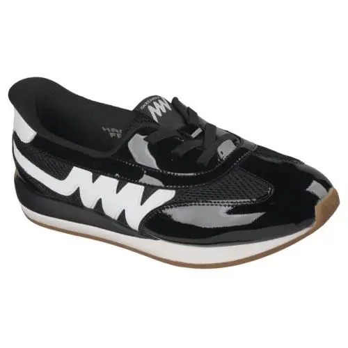 Womens Skechers Slip Ins Mark Nason Street Jogger Skippa Black Mesh Shoes