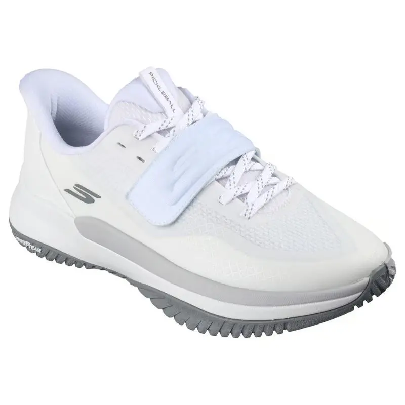 Mens Skechers Slip Ins Relaxed Fit Viper Court Elite 2.0 White Mesh Shoes