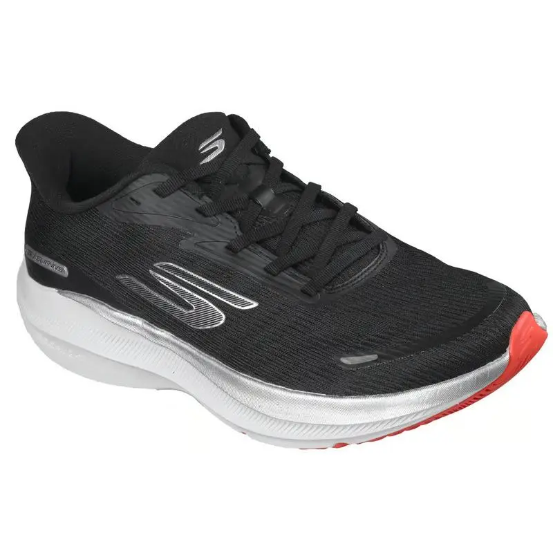Mens Skechers Slip Ins Aero Pulse Black White Mesh Running Shoes