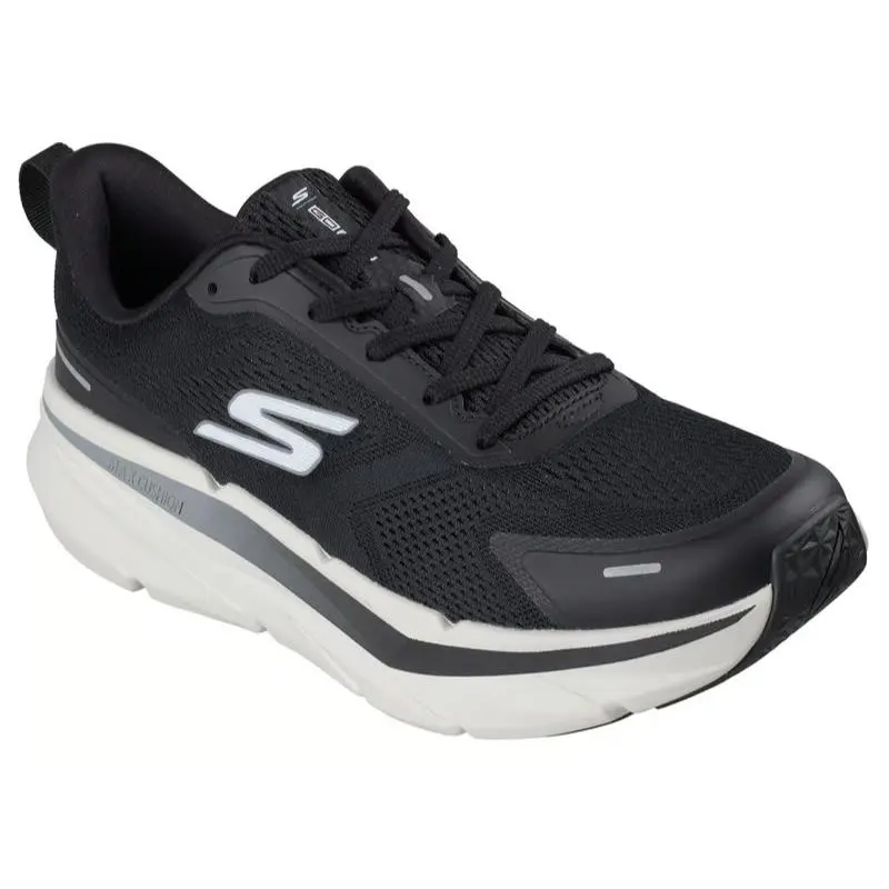 Mens Skechers Max Cushioning Premier 3 Black White Mesh Shoes