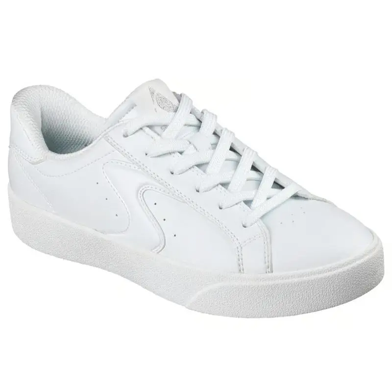 Womens Skechers Belmont Alluring Charm White Leather Shoes