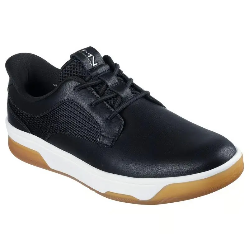 Mens Skechers Slip Ins Mark Nason Street Cup Deen Black Leather Shoes