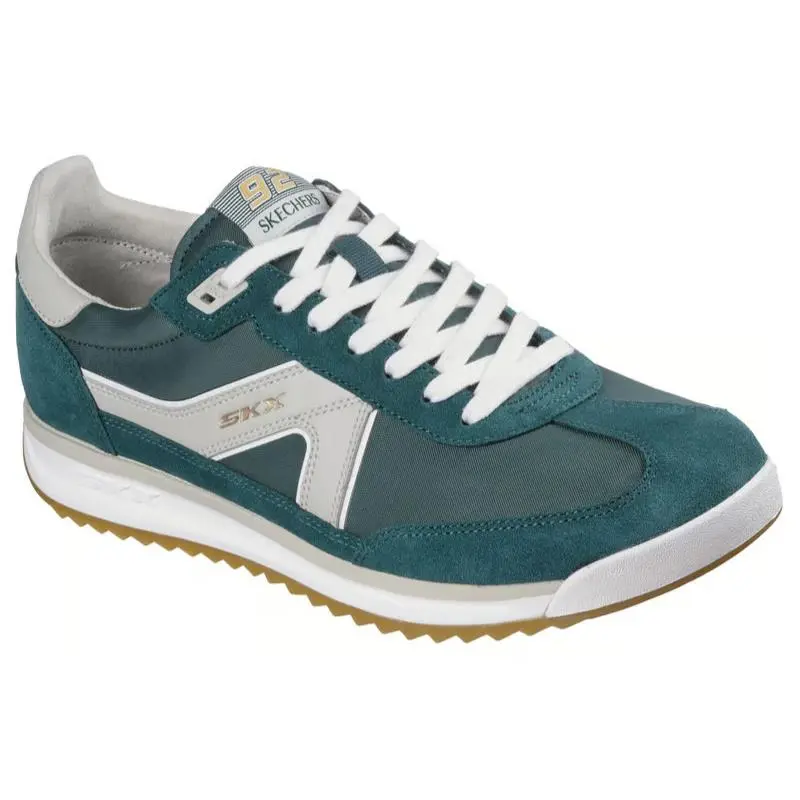 Mens Skechers Skx 92 Spective Green White Suede Shoes