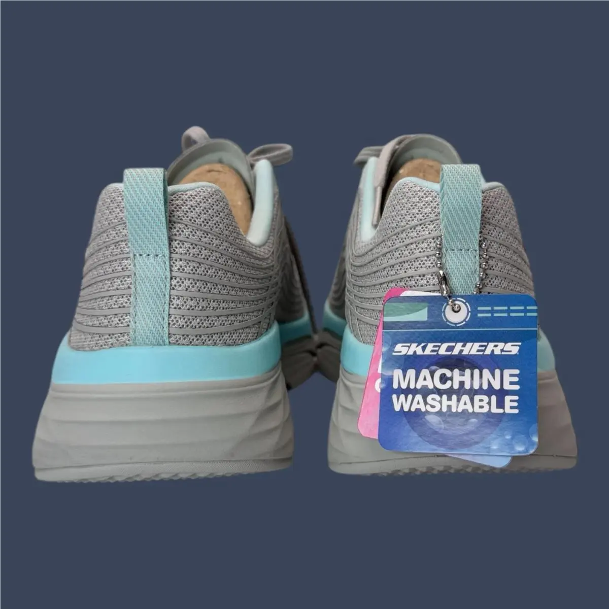 Skechers shoes - Skechers Slip-On Grey Turquoise 17693 6