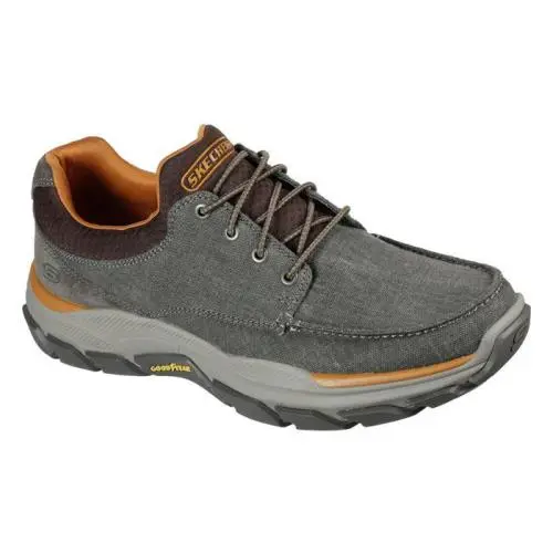 Skechers Men`s Relaxed Fit Goodyear Sole Memory Foam Shoes in Med X Wide 4E