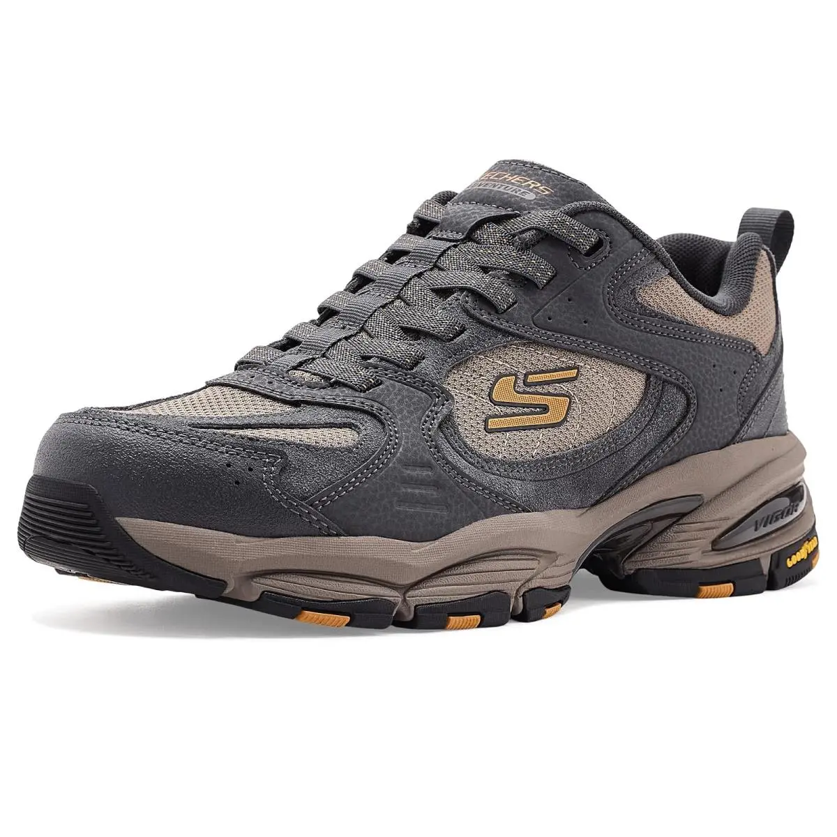 Man`s Sneakers Athletic Shoes  Vigor 3.0 Taestro Charcoal/Gold by Skechers