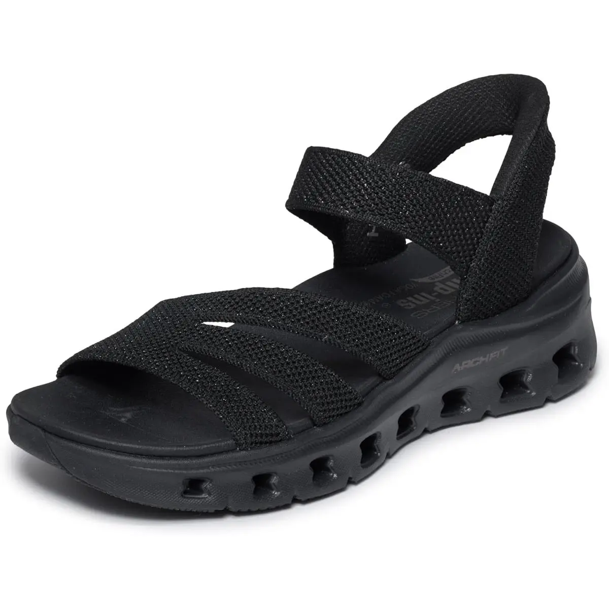 Womens Arch Fit Glide-step Pro Sandal - Ace Black/Black by Skechers