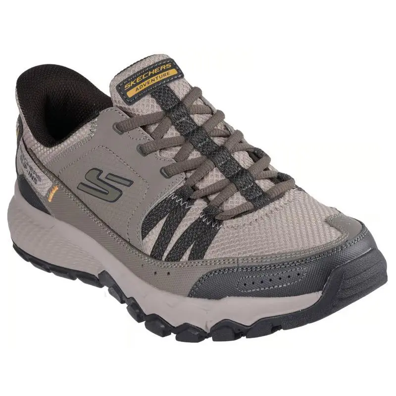 Mens Skechers Slip Ins Dynamite AT Escapar Taupe Leather Shoes