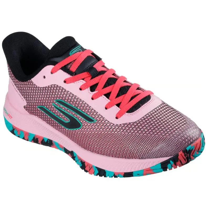 Mens Skechers Viper Court Pro 2.0 Pickleball Pink Black Athletic Shoes
