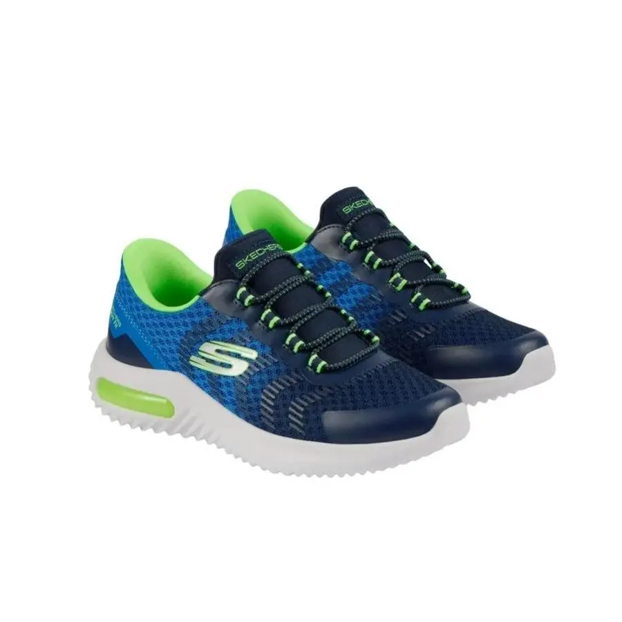 Skechers Boys Girls Sneakers Blue Multicolor Hands-free Swift Fit Slip-on