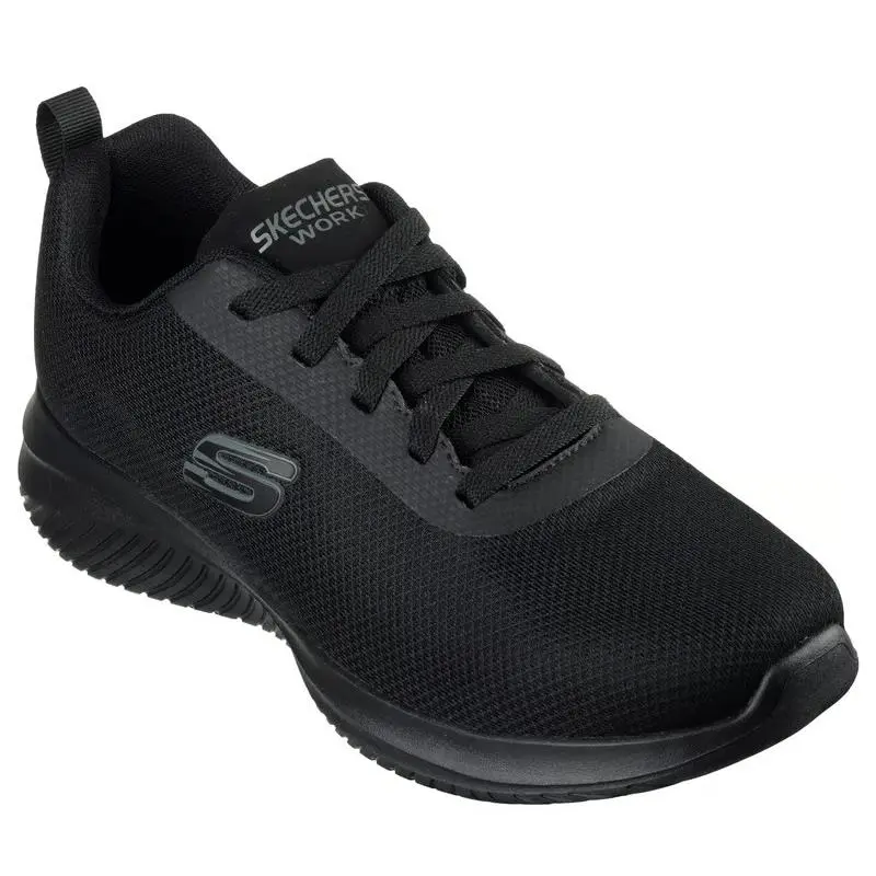 Mens Skechers Work Relaxed Fit Ultra Flex 3.0 SR Daxtin Black Mesh Shoes