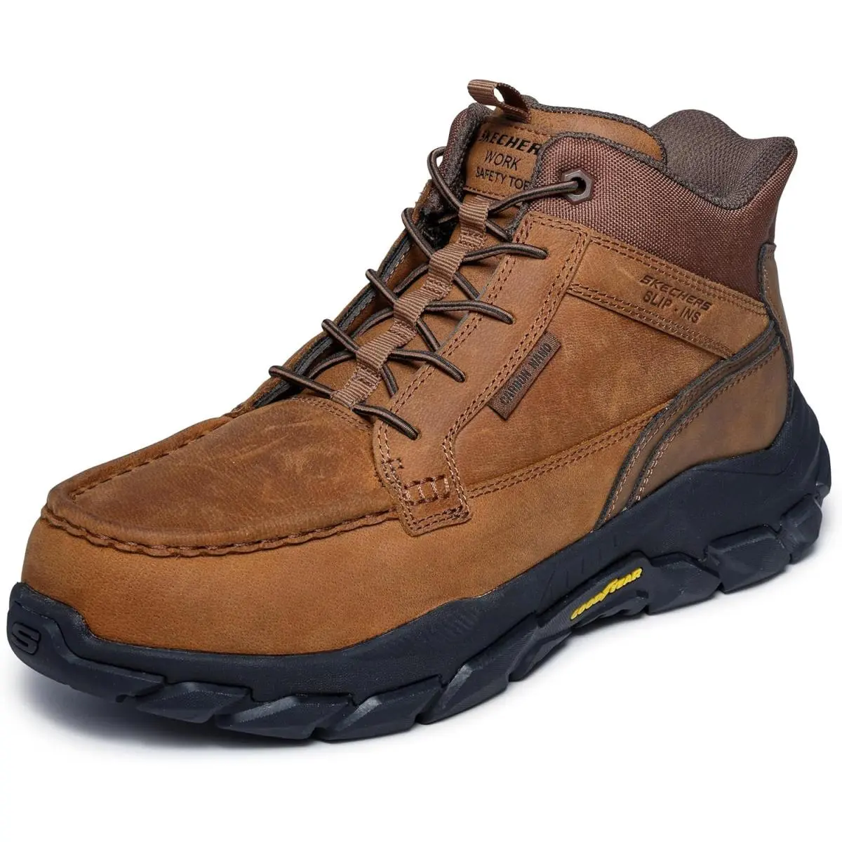 Skechers Men`s Santoro Moc Toe Hands Free Slip Ins